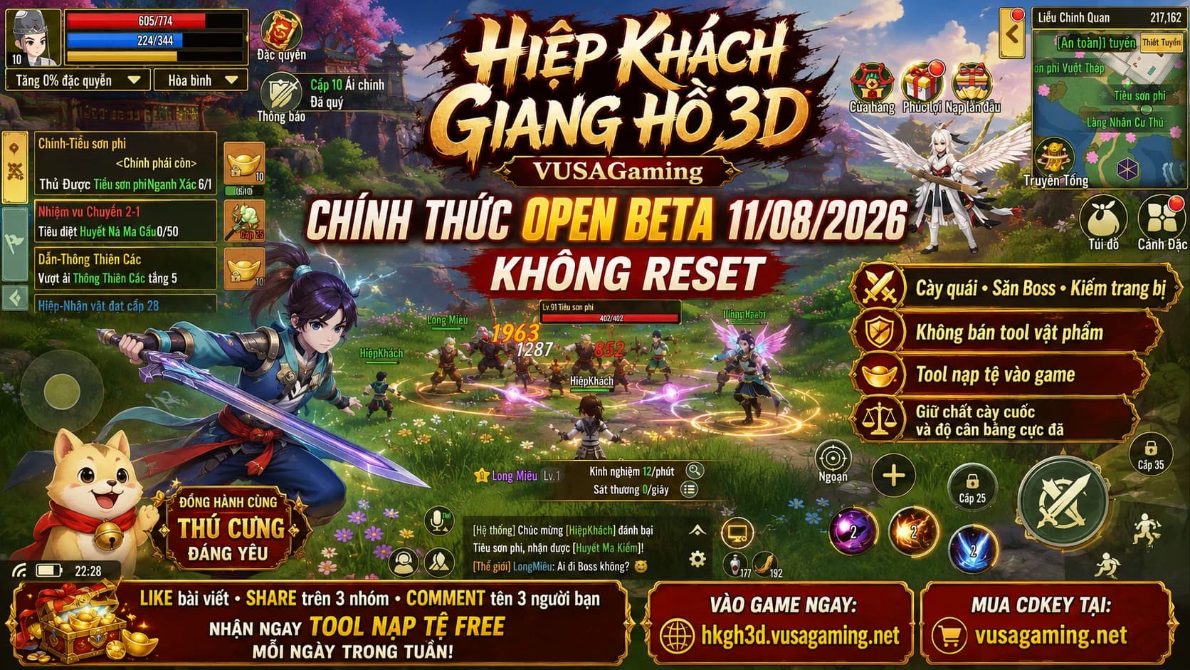 Hiệp Khách Giang Hồ 3D game world